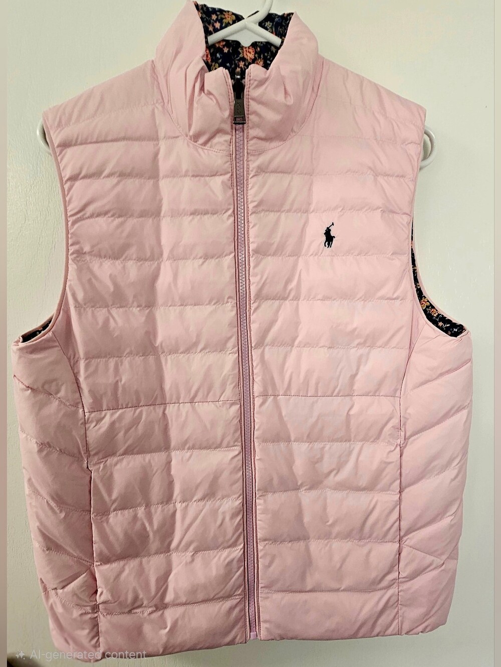 Polo Ralph Lauren Girls Reversible Puffer Vest – Size L 12/14 – NWOT